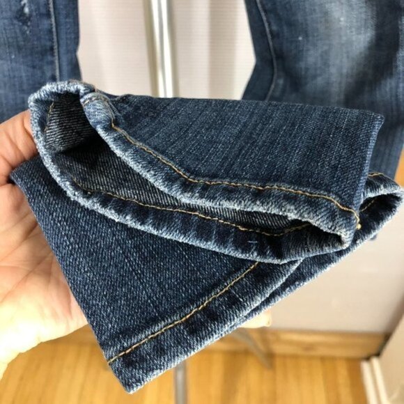 Current/elliott The Skinny Loved Destroyed Denim Jean Sz 27 - Picture 5 of 13